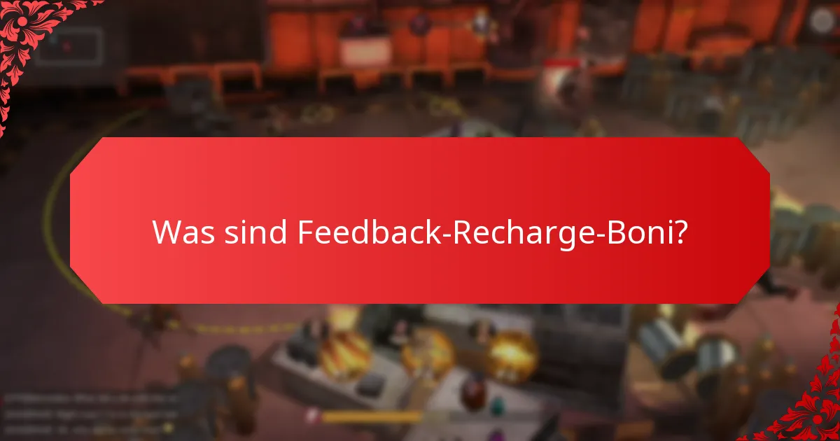 Wie tragen Spielerumfragen zu Feedback-Recharge-Boni bei?