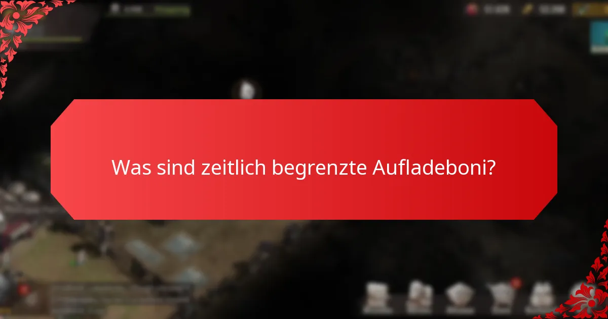 Wie vergleicht man verschiedene Aufladeboni?